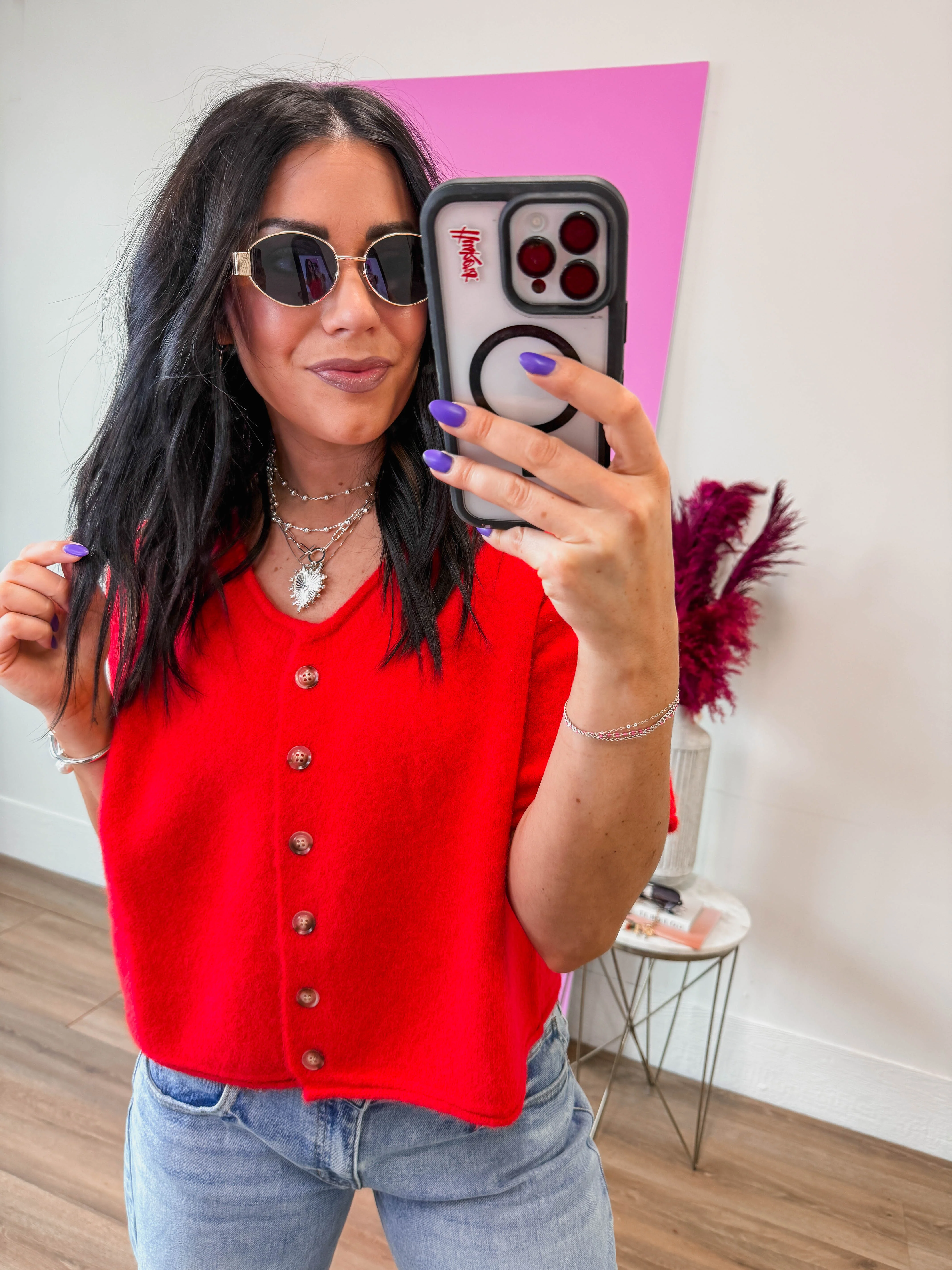 Quinn Sweater-Cherry - Image 4