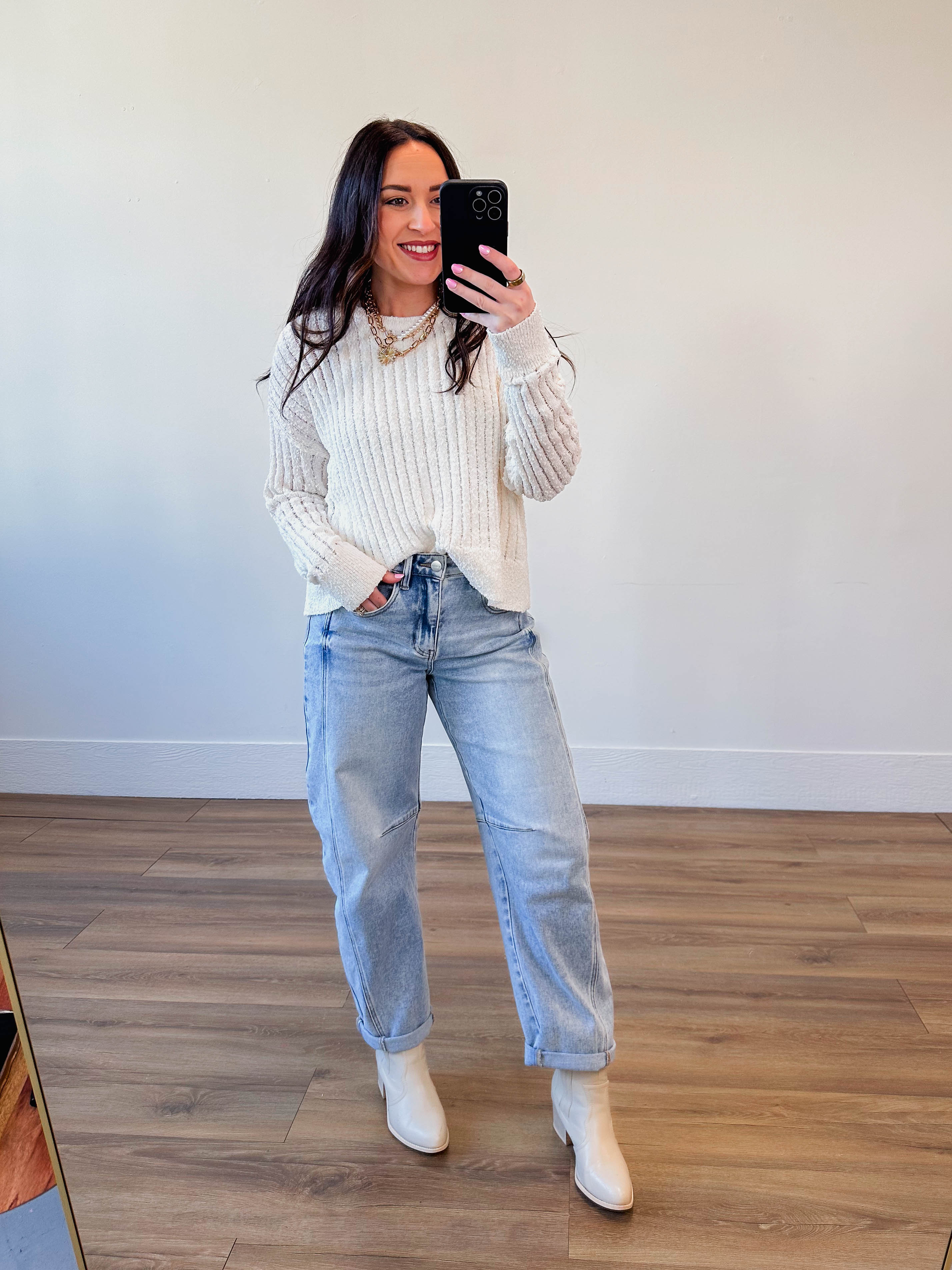 Reagan Sweater-Off White - Image 3