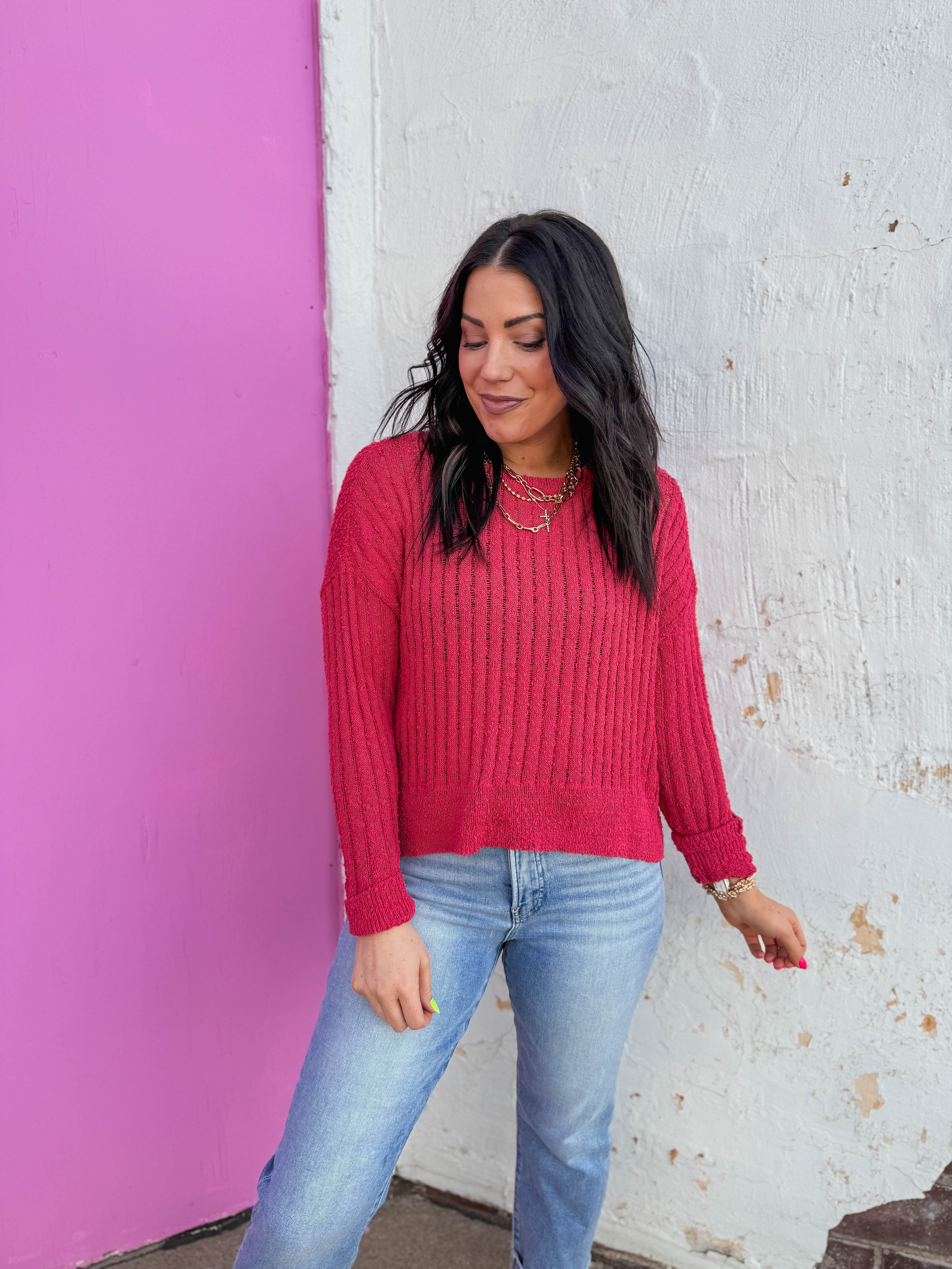Reagan Sweater-Berry - Image 5
