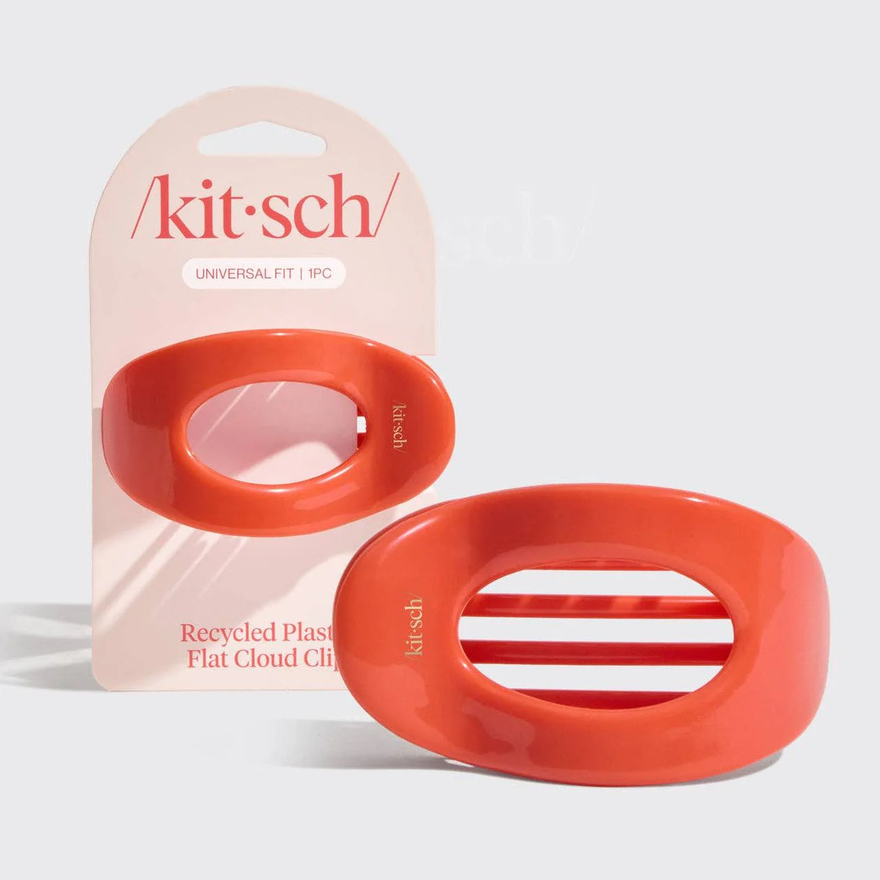 Recycled Plastic Flat Cloud Clip-Cherry
