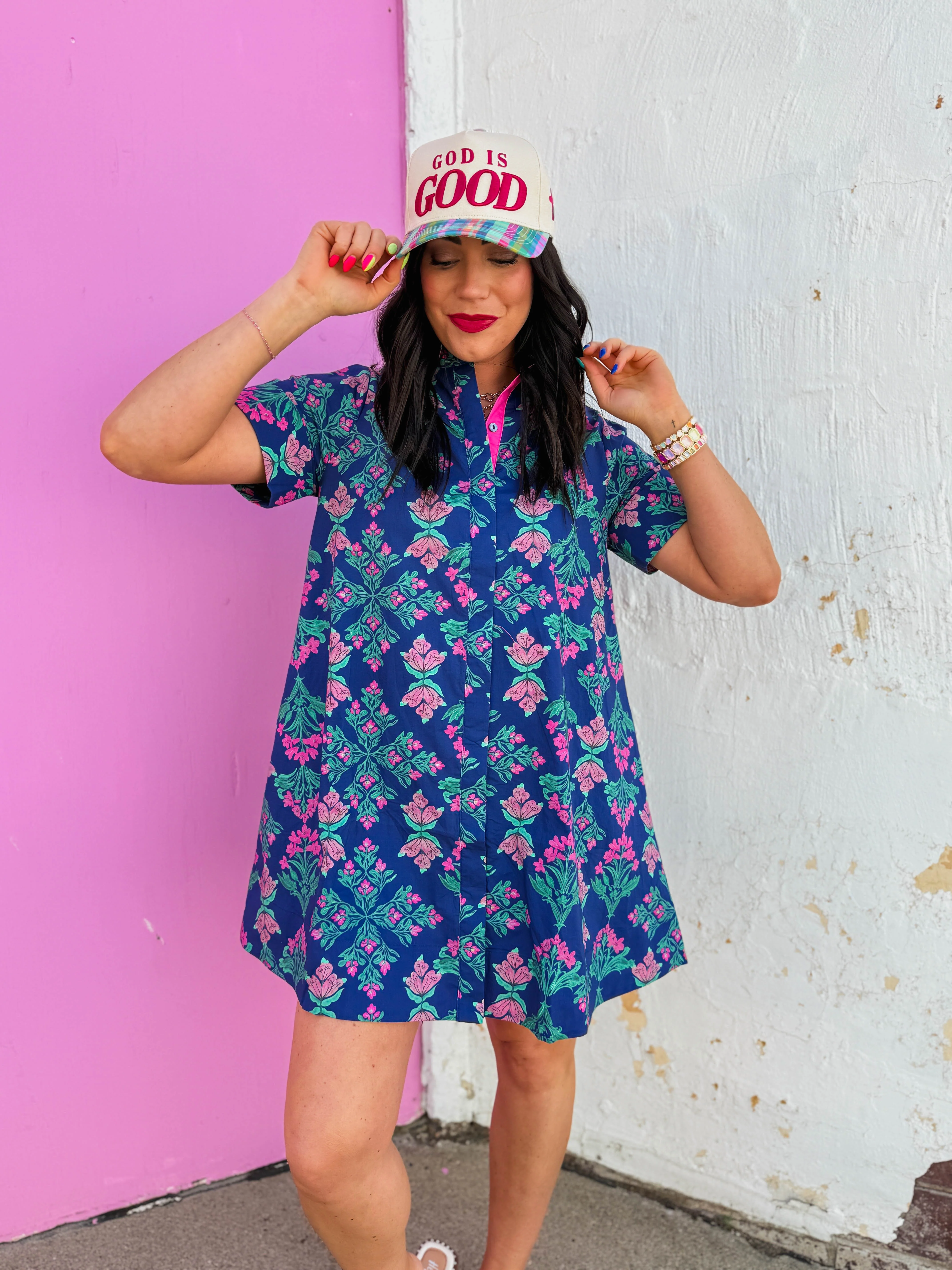 Rhea Floral Mini Dress - Image 5