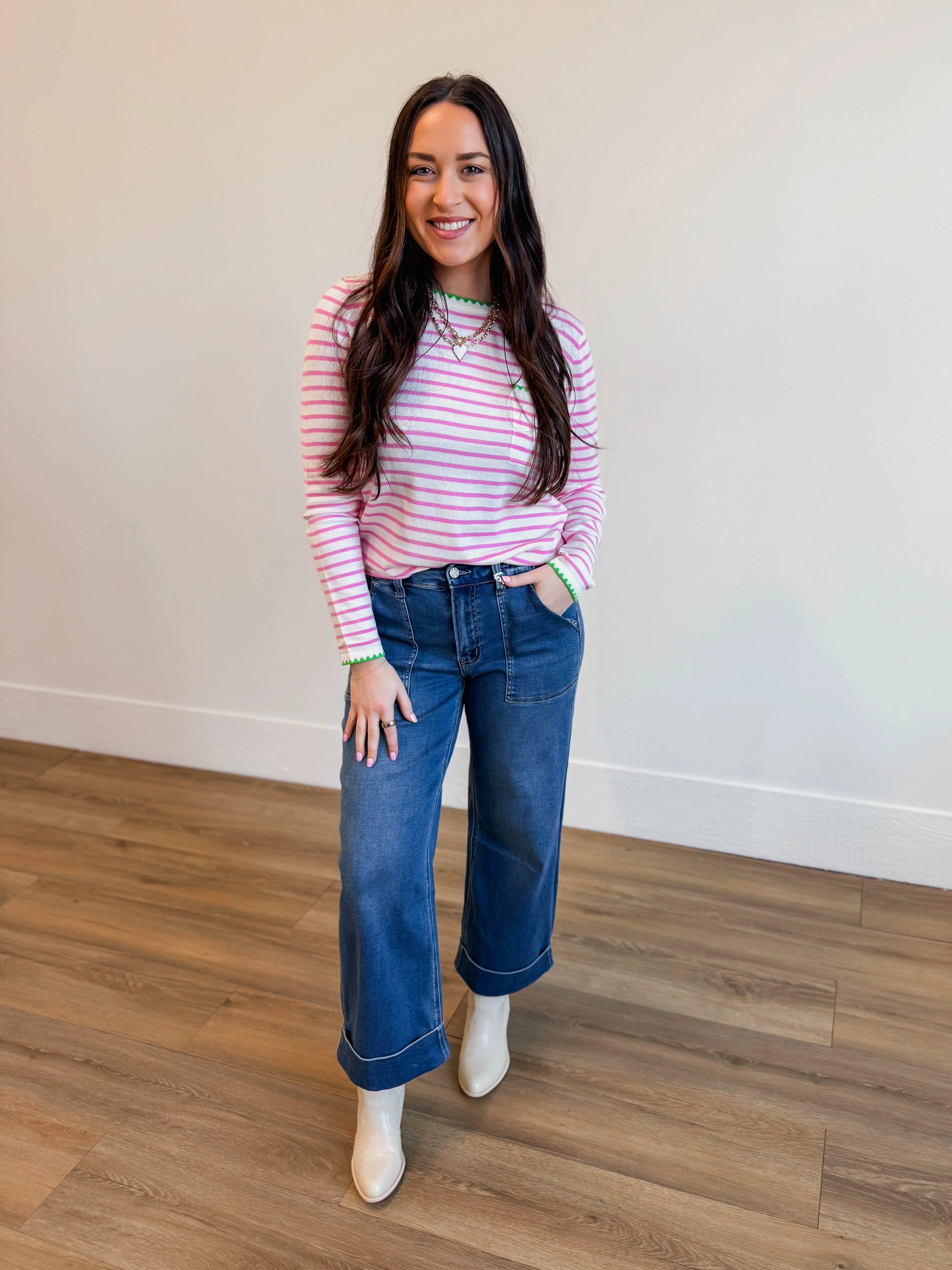 Rhea Striped Sweater - Image 2