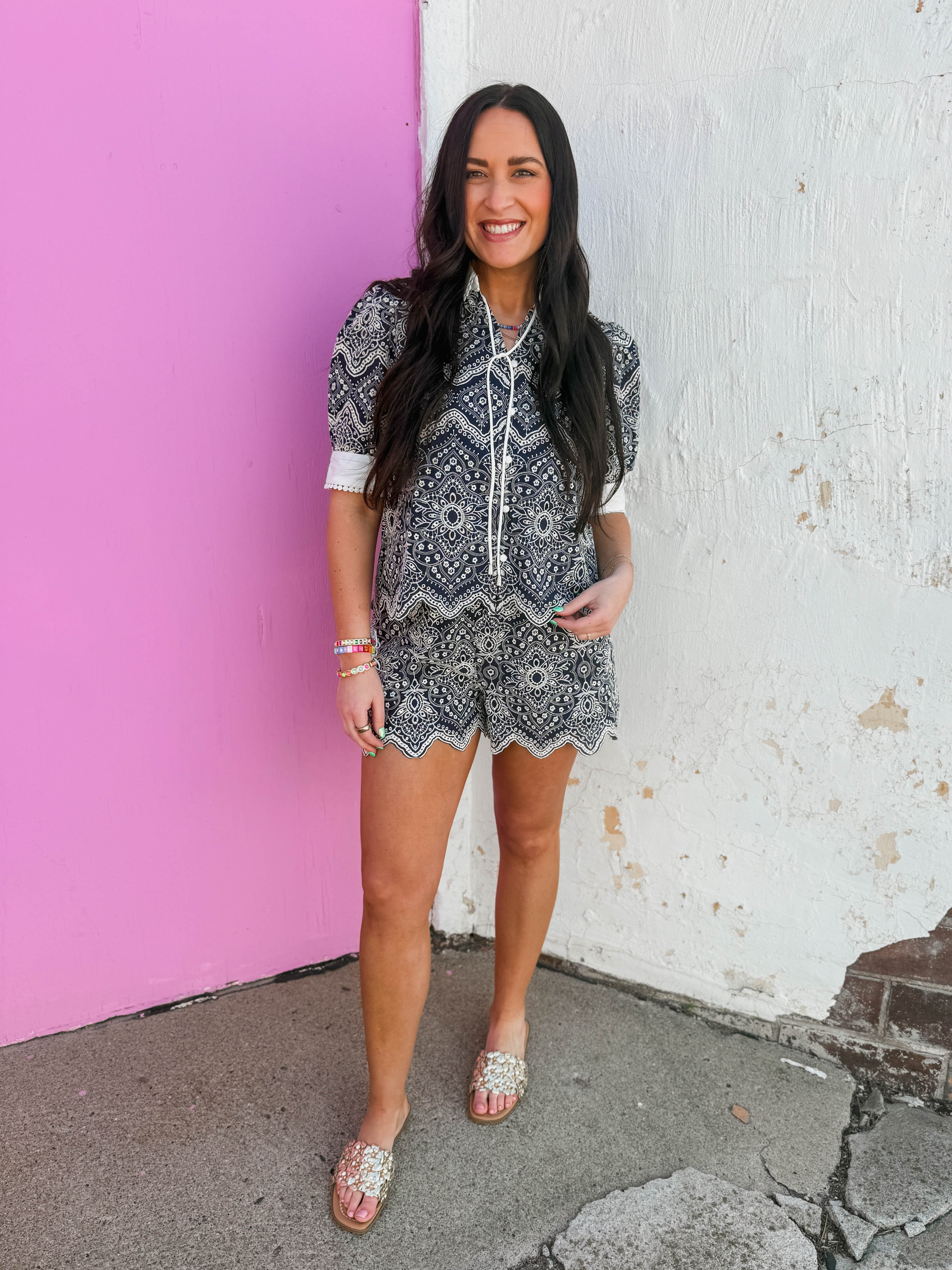 Rochelle Embroidered Shorts