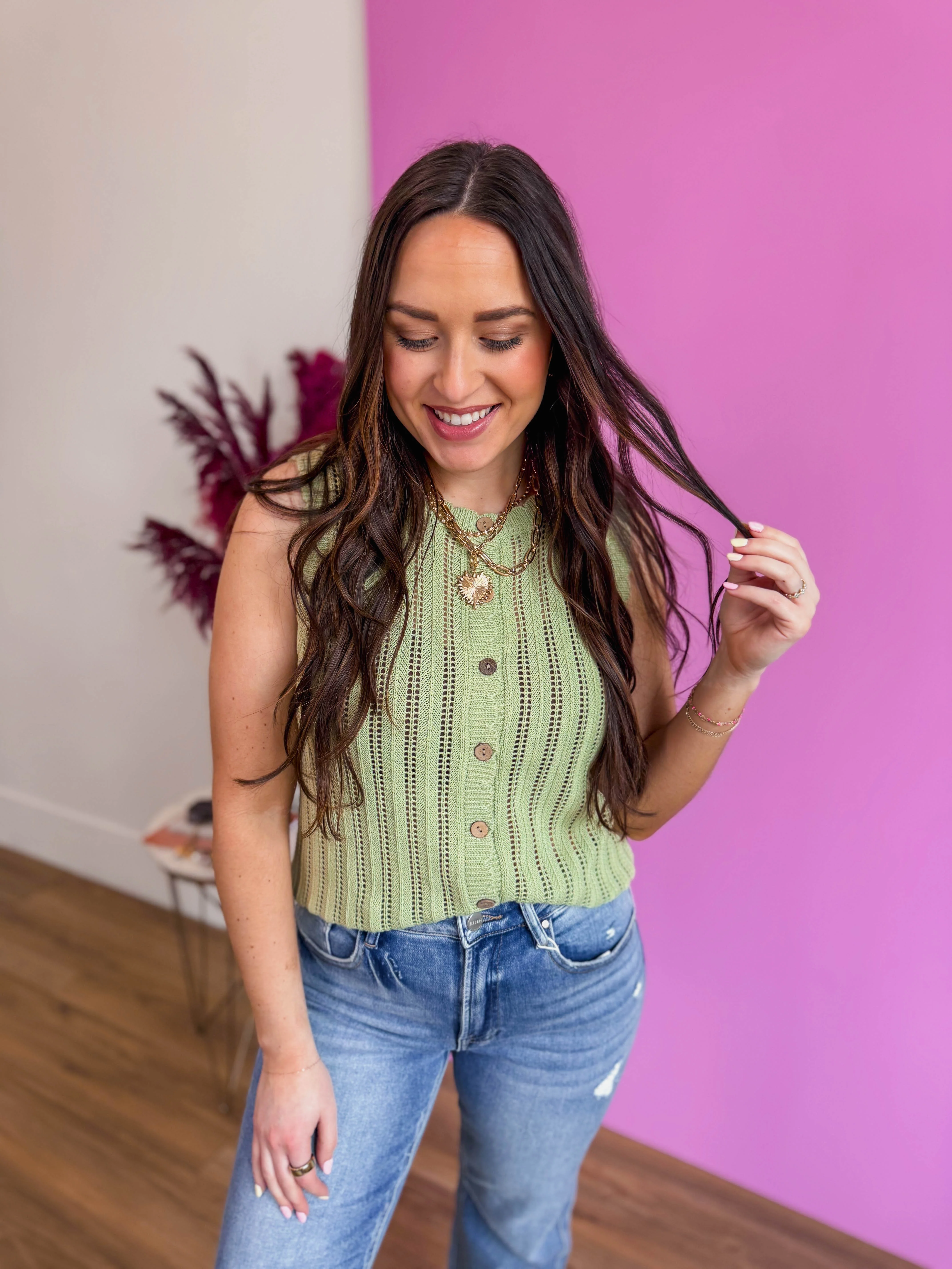 Sage Knit Tank