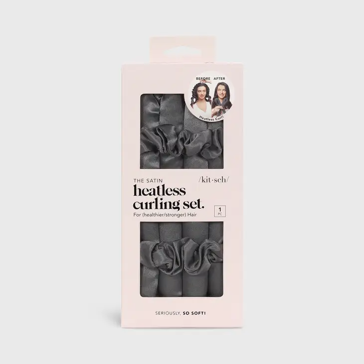Satin Heatless Curling Set-Charcoal - Image 7