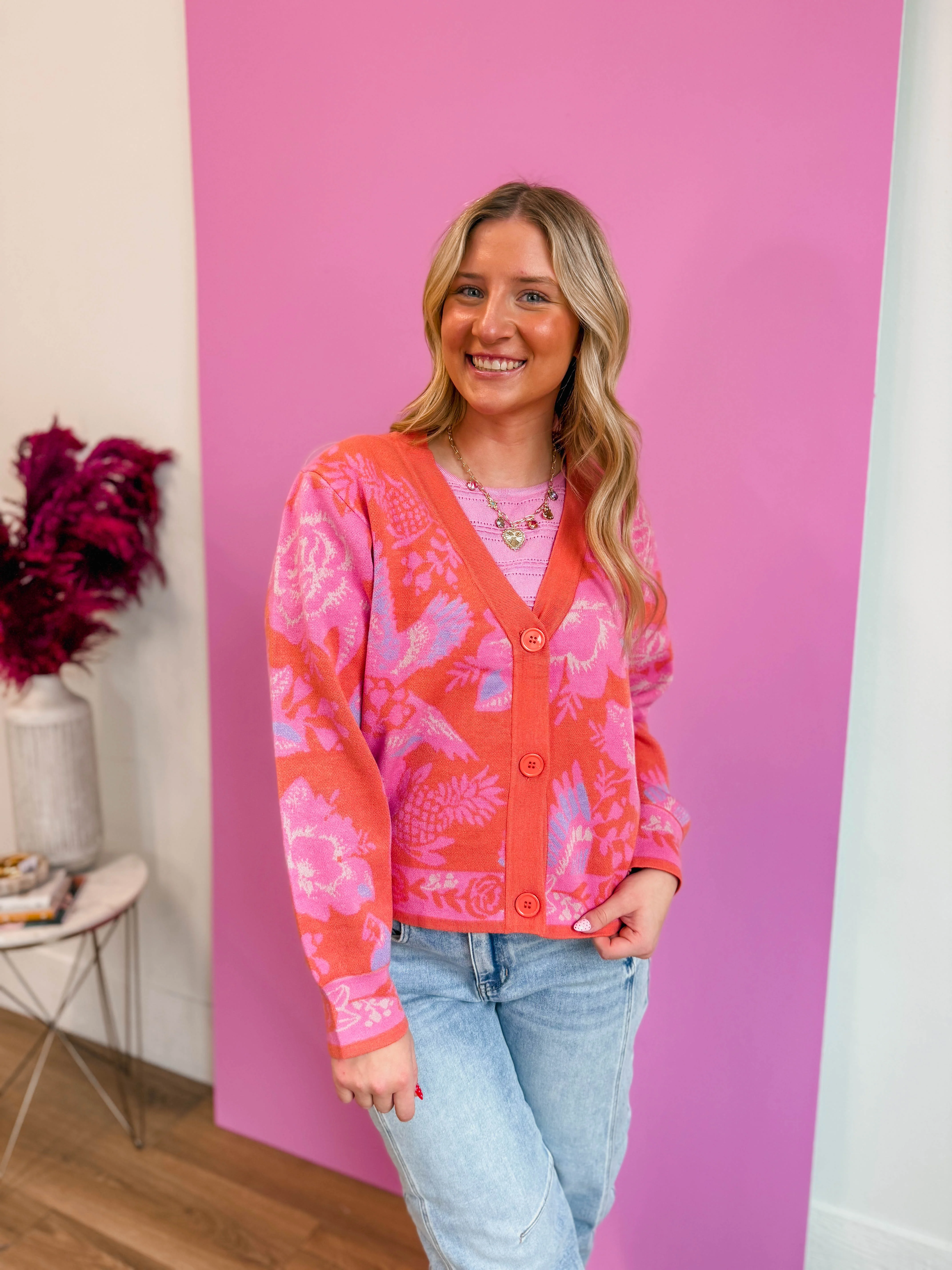 Simone Floral Cardigan