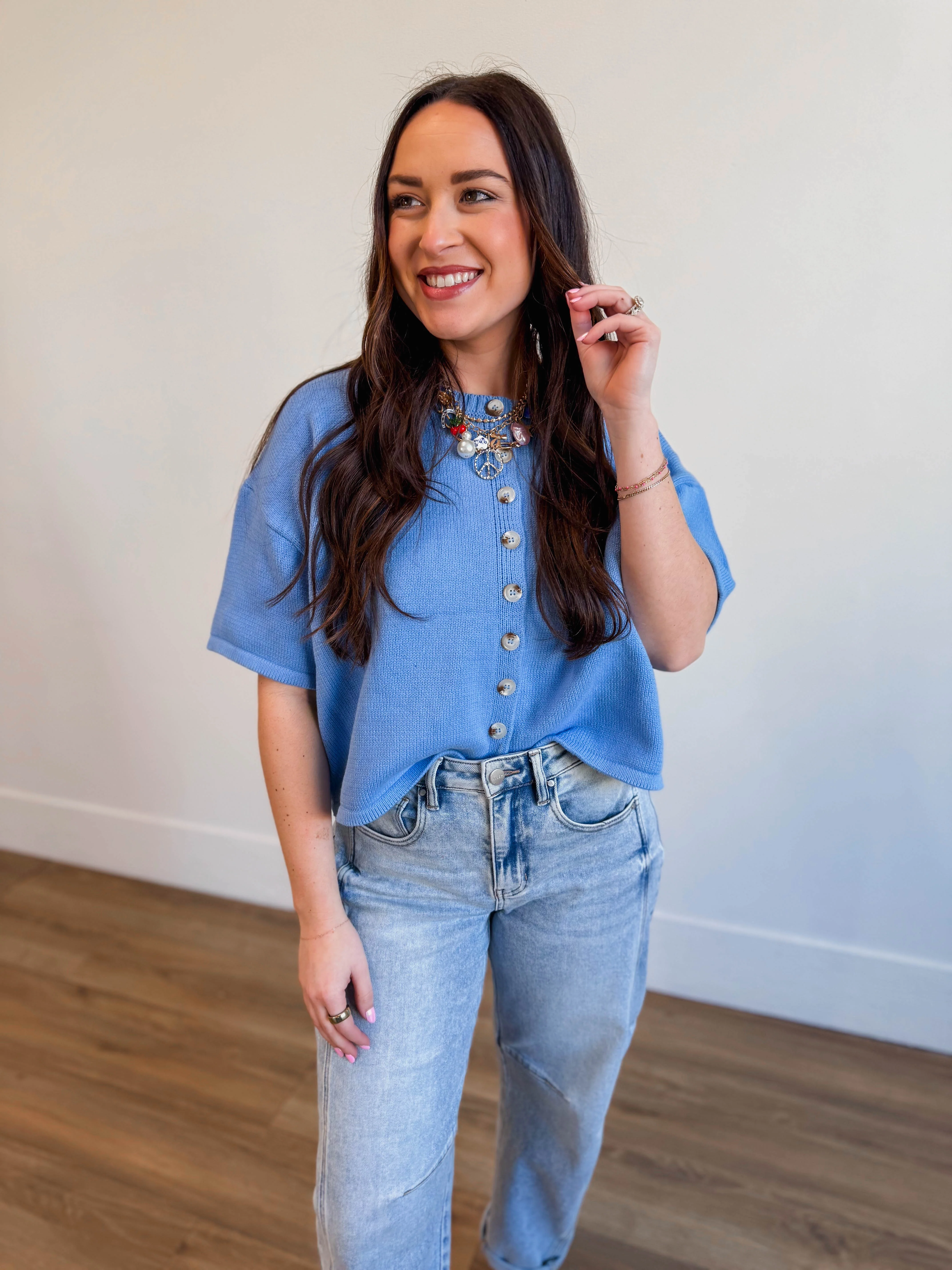 Simply Essential Knit Top-Coastal - Image 4