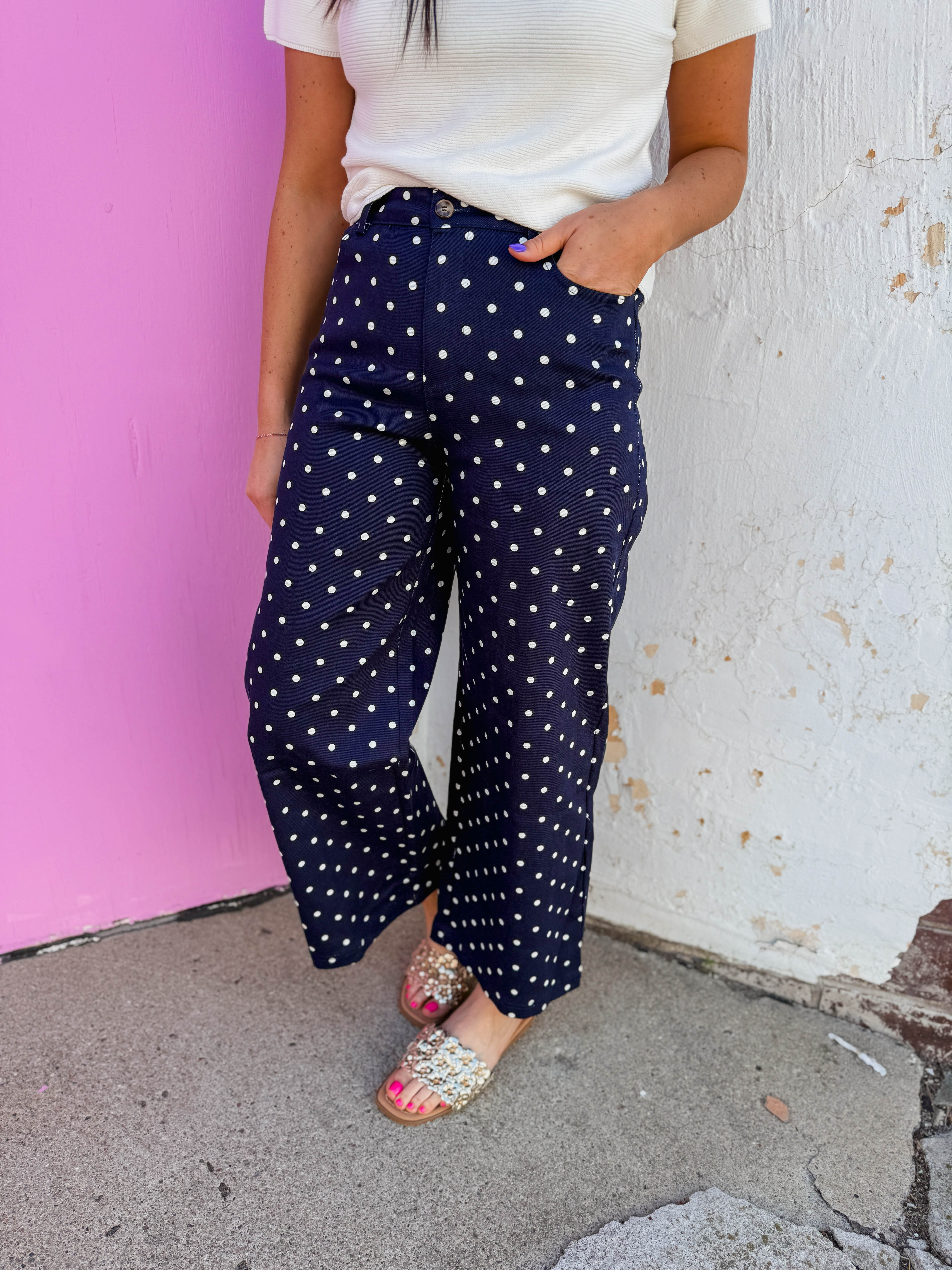 Spotted In Style Pants-Navy - Image 3