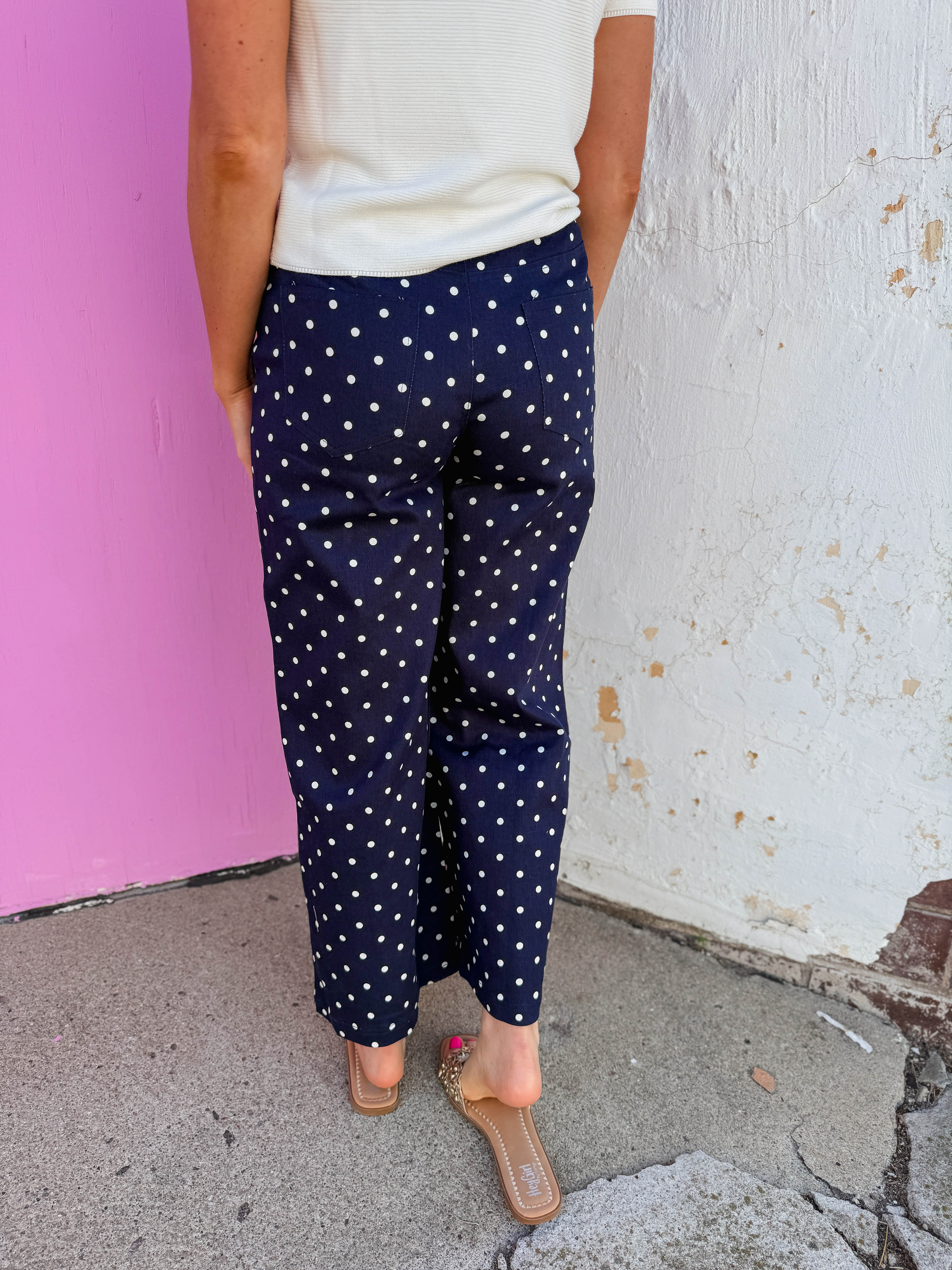 Spotted In Style Pants-Navy - Image 4