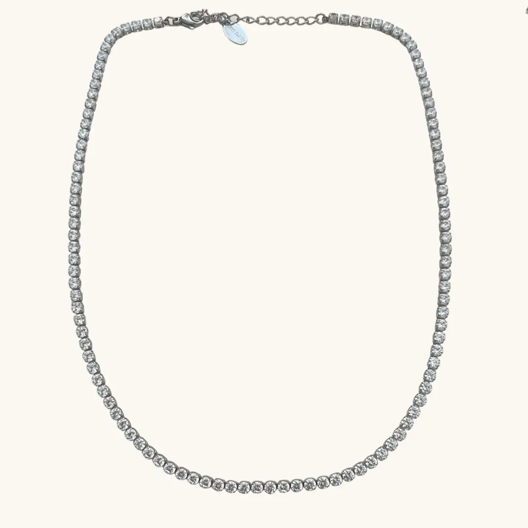 Stella Silver Tennis Necklace