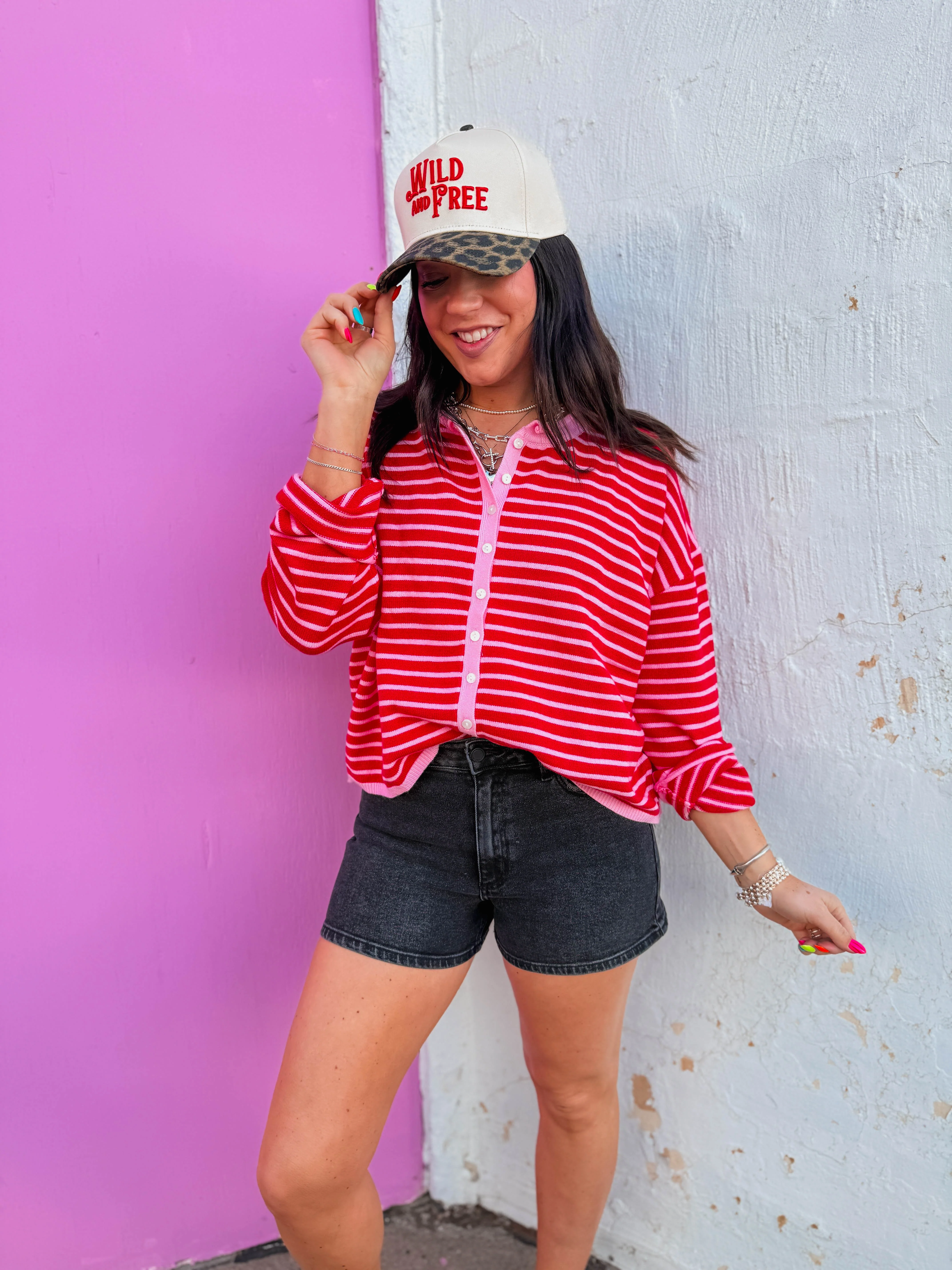 Sweet Talk Striped Cardigan - Image 3