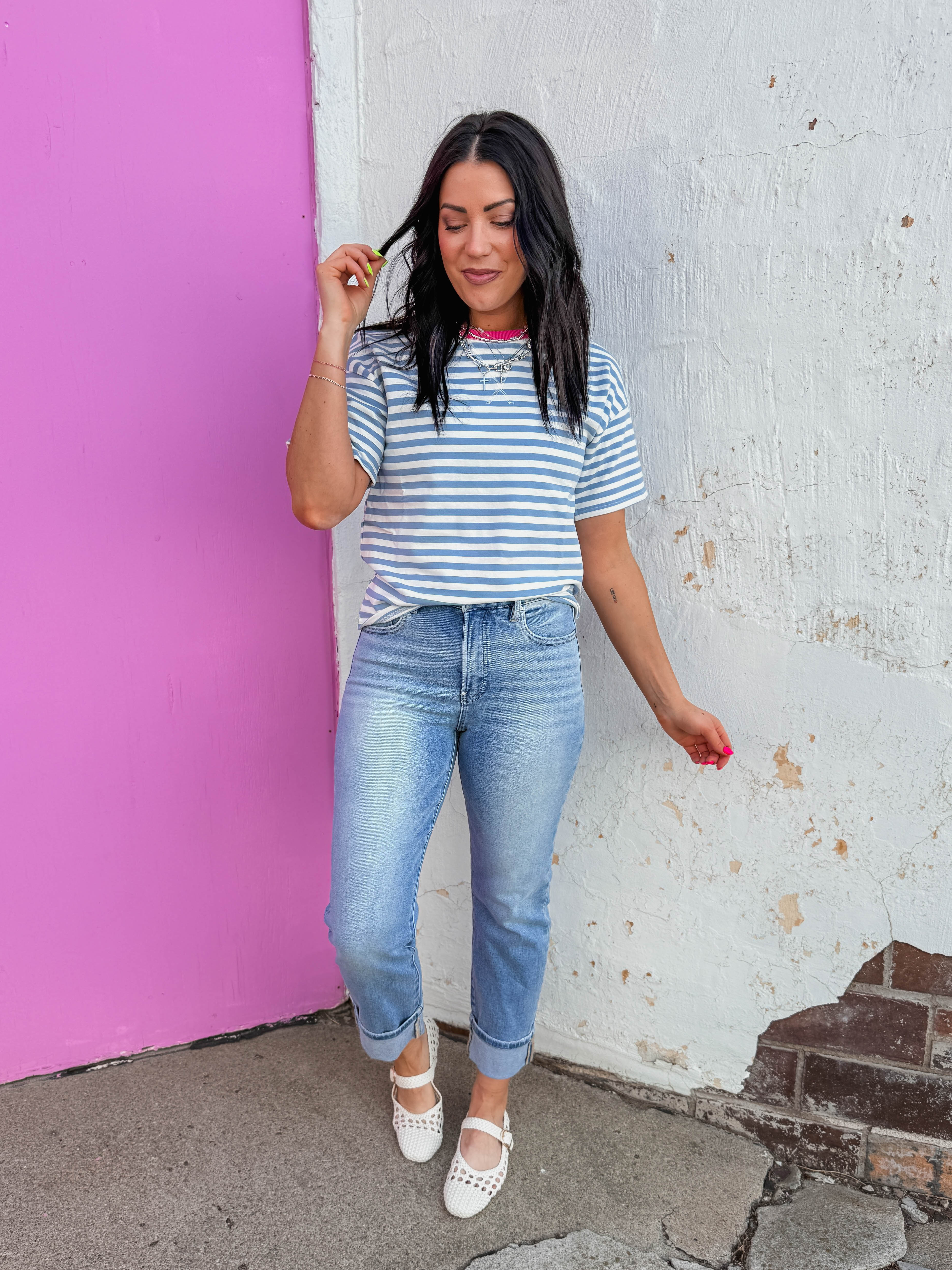 Tara Striped Tee - Image 2