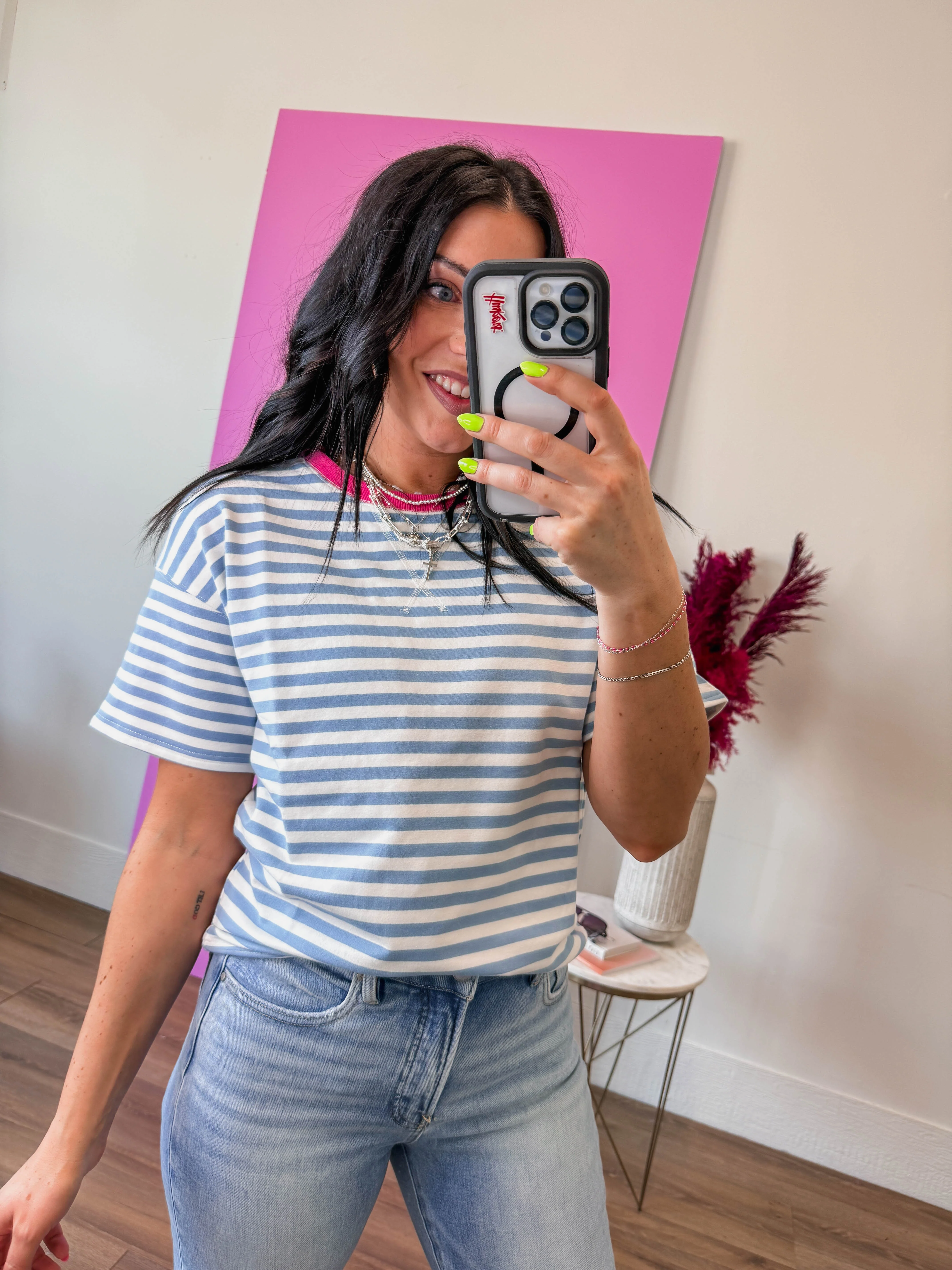 Tara Striped Tee - Image 6