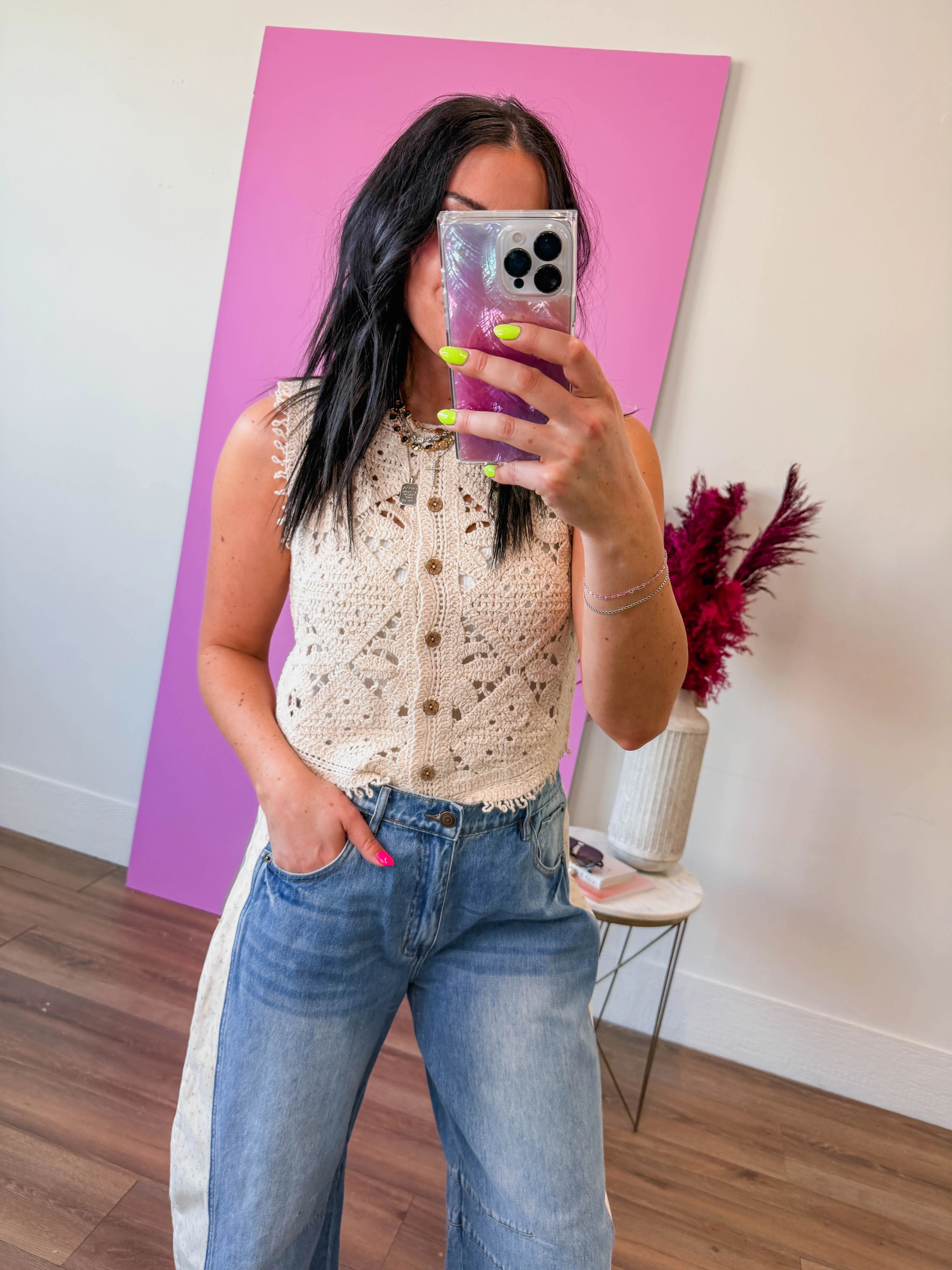 Taryn Crochet Vest - Image 3