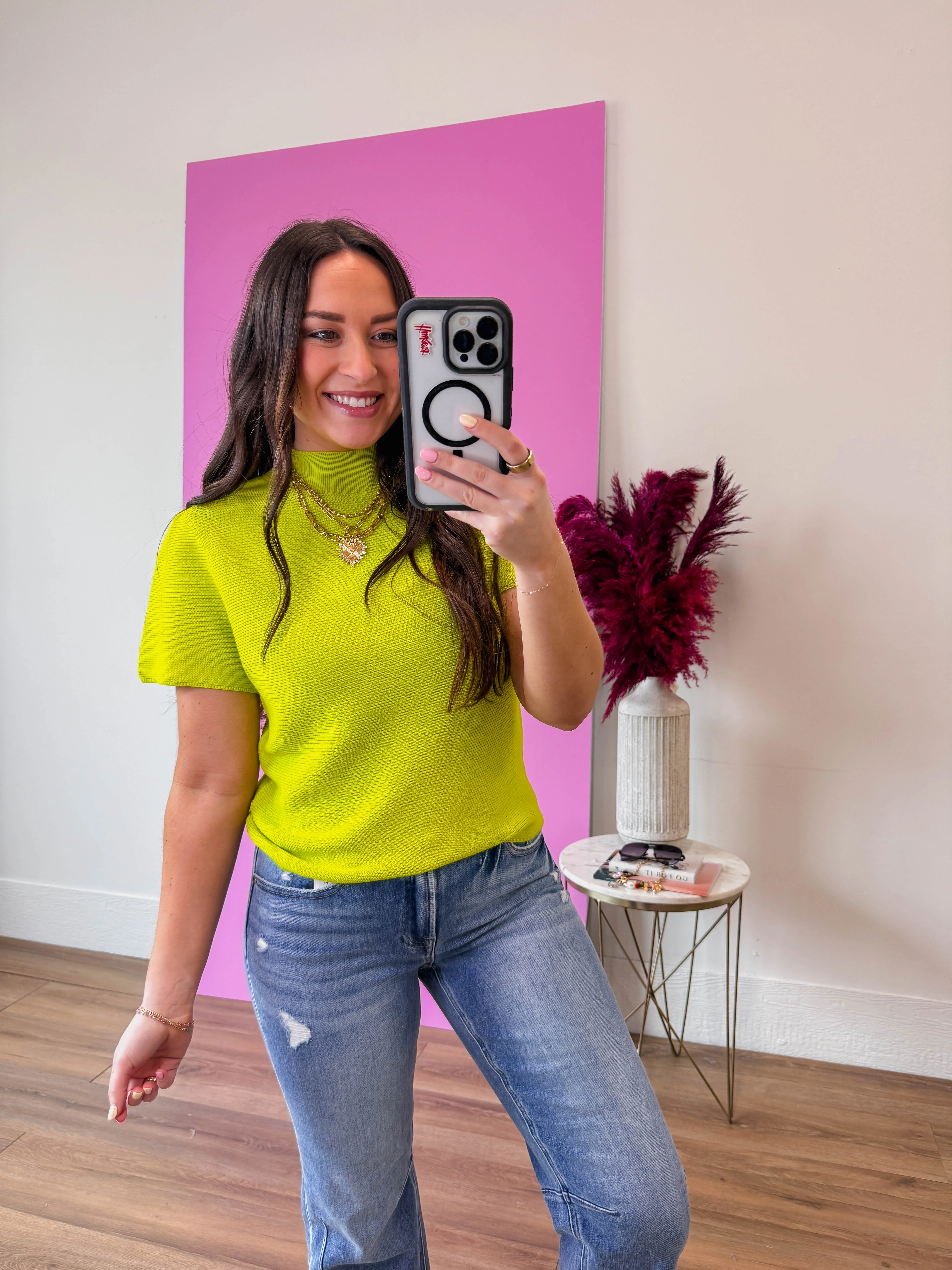 Tiffany Knit Top-Lime - Image 10