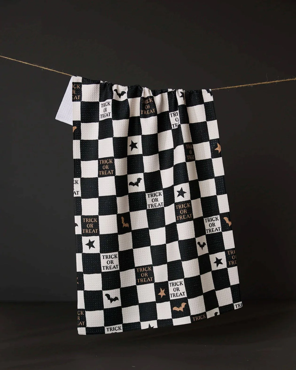 Tricks and Treats Tea Towel-Geometry