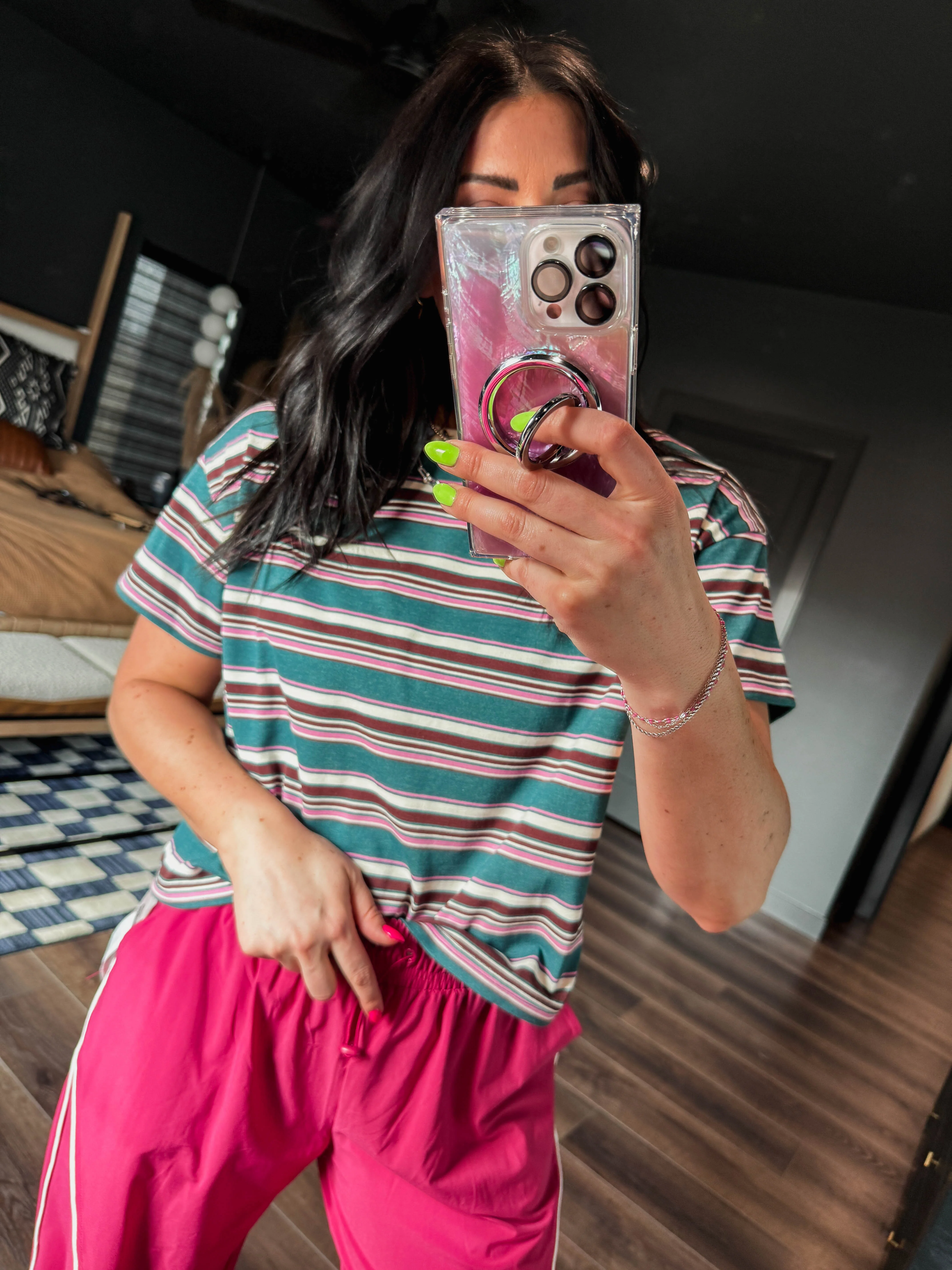 Tristin Striped Tee - Image 2