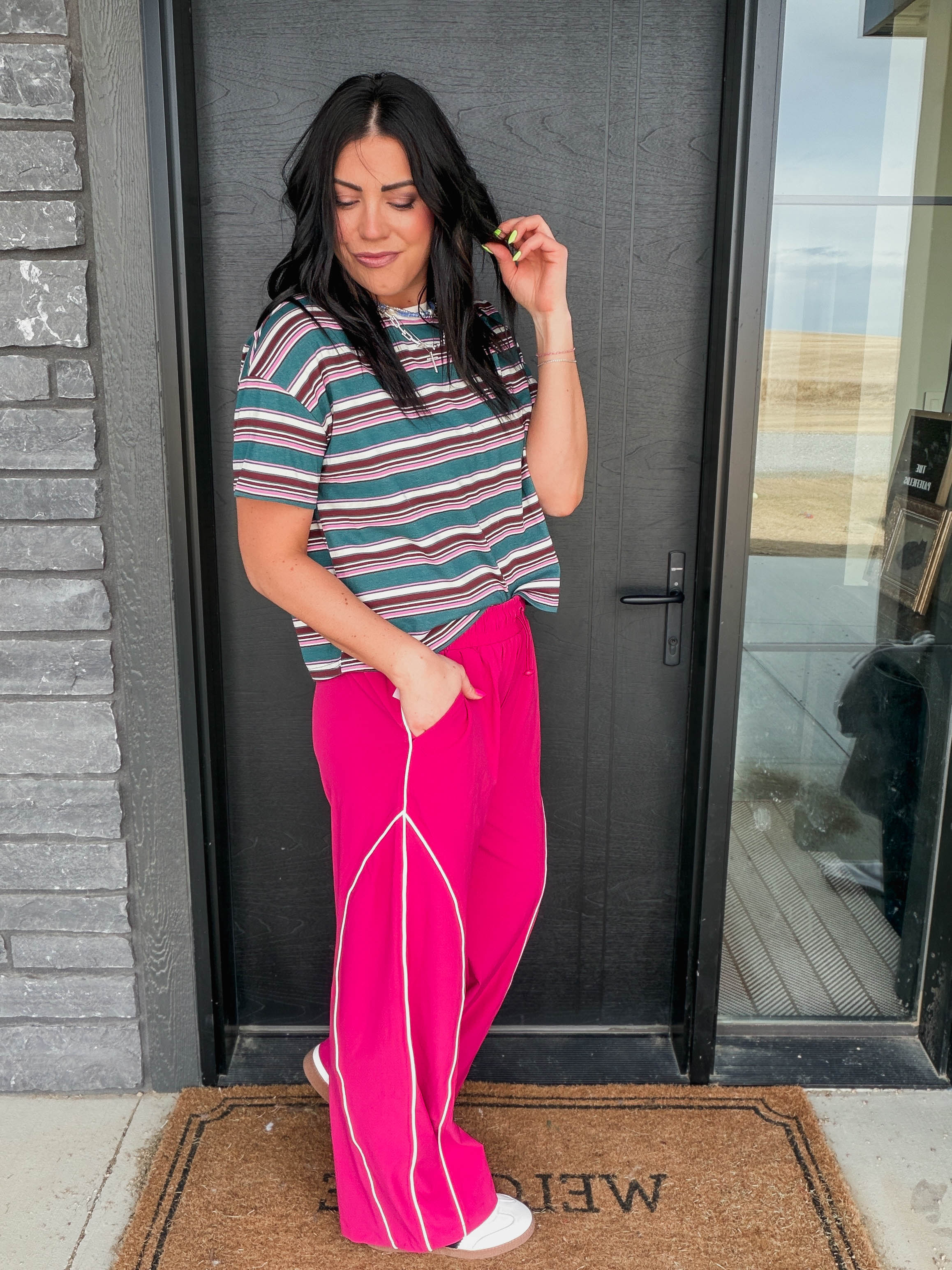 Tristin Striped Tee - Image 5
