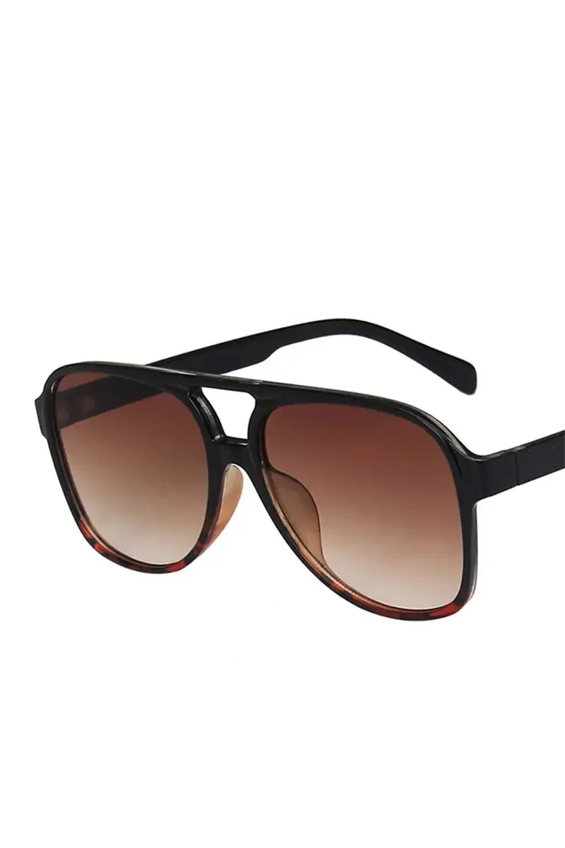 Vintage Double Bridge Aviator-Black Leopard - Image 2