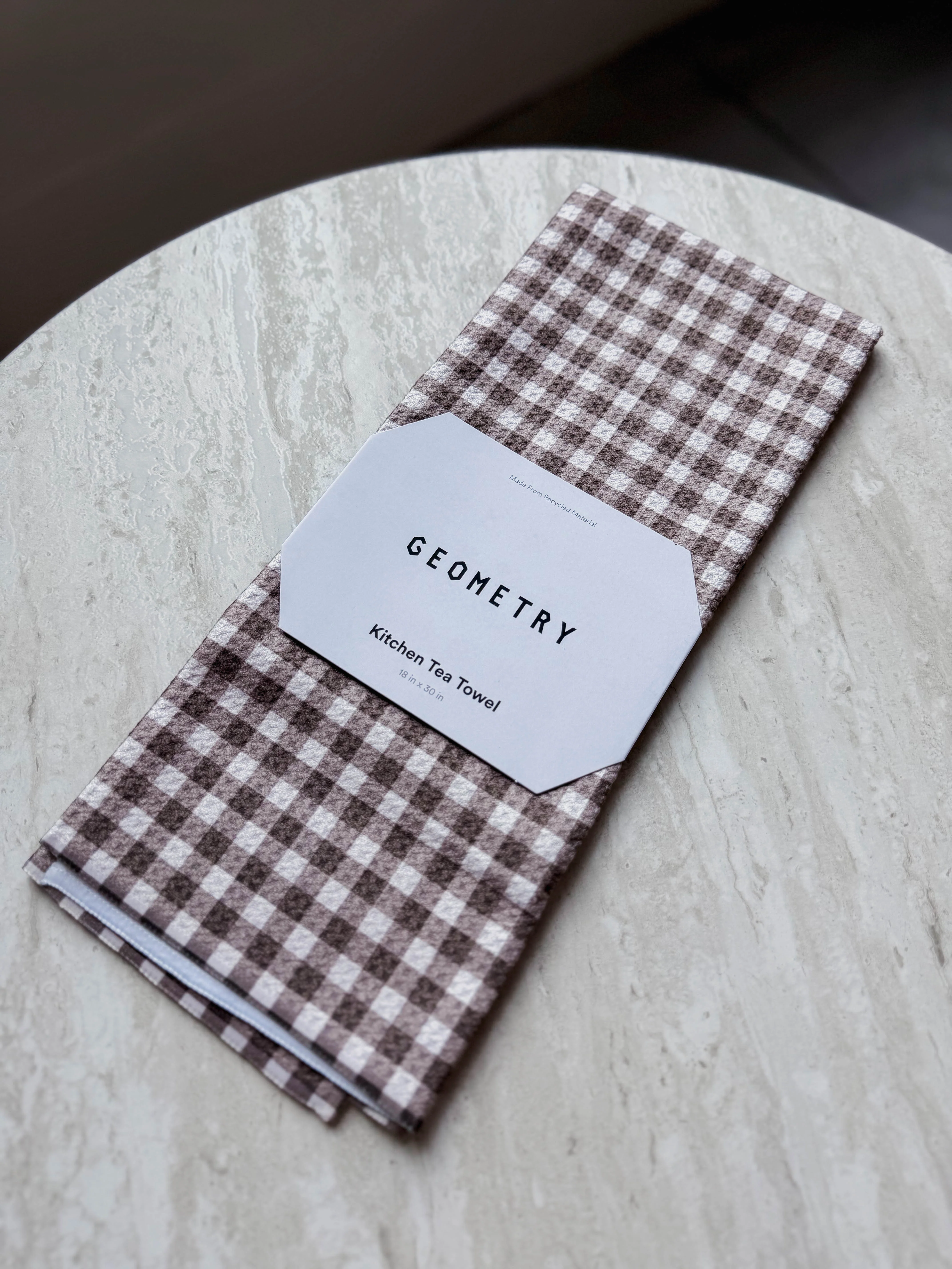 Whidbey Check Tea Towel-Geometry
