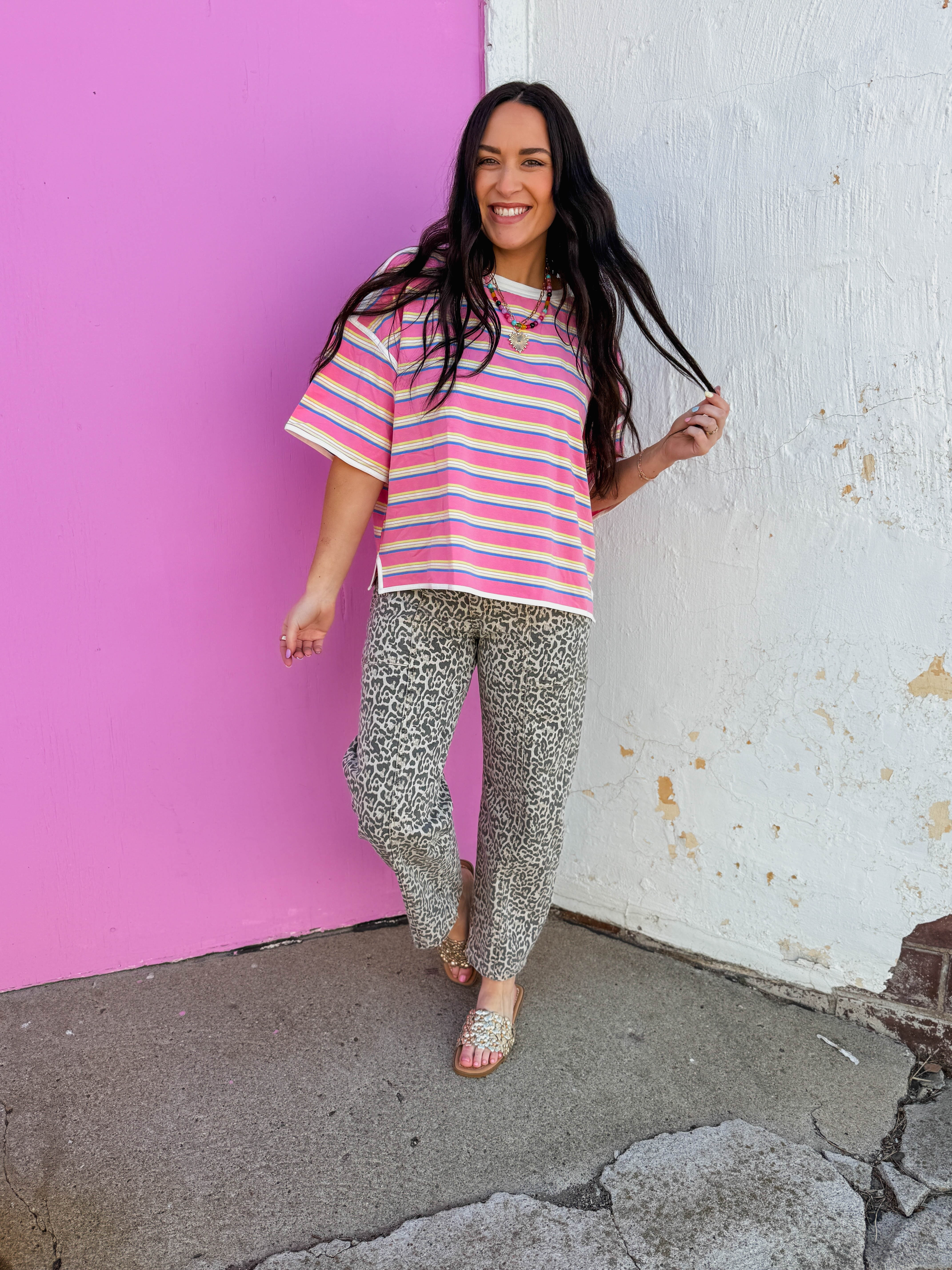 Wild Thing Leopard Barrel Denim - Image 3