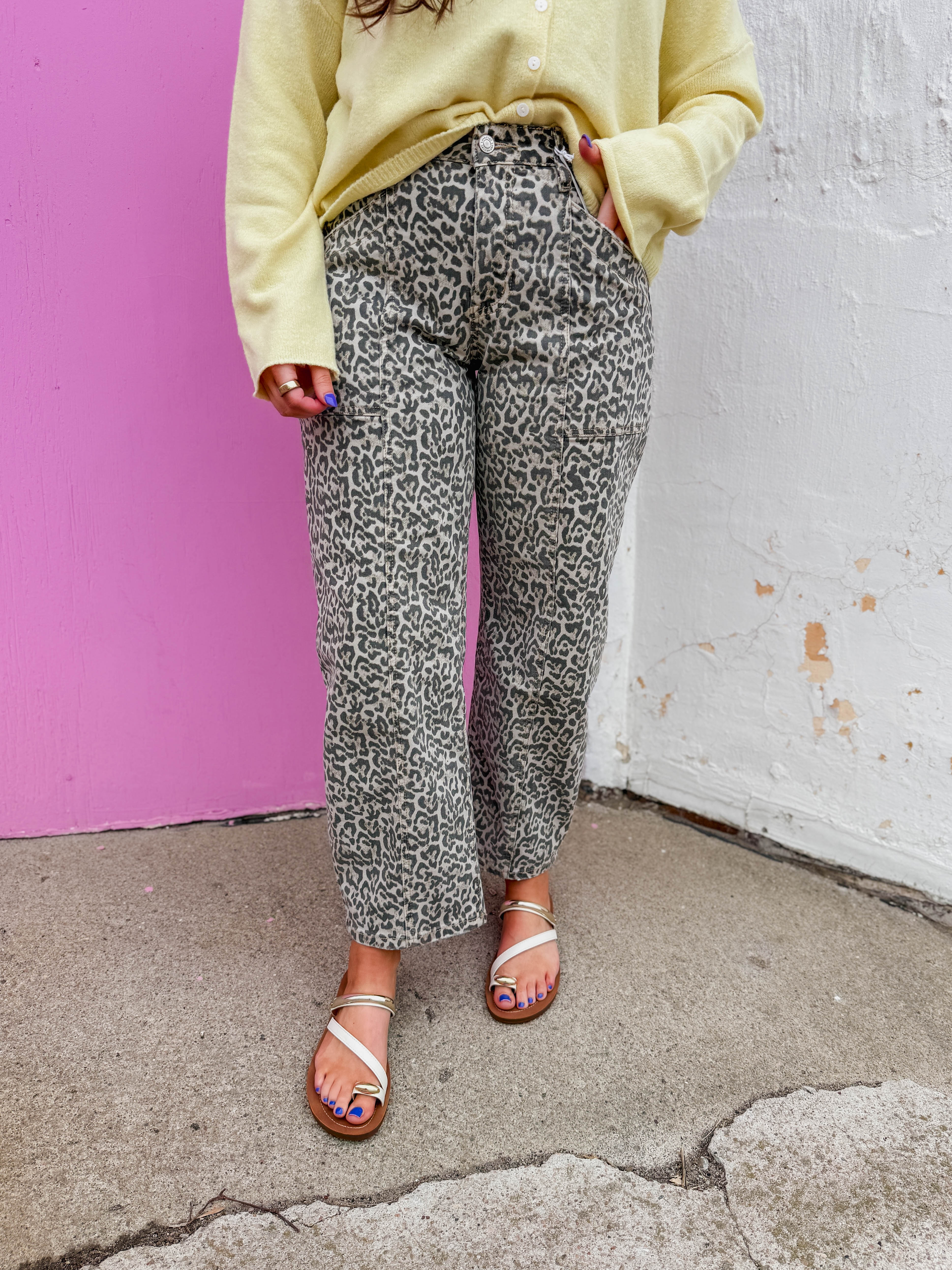 Wild Thing Leopard Barrel Denim - Image 6