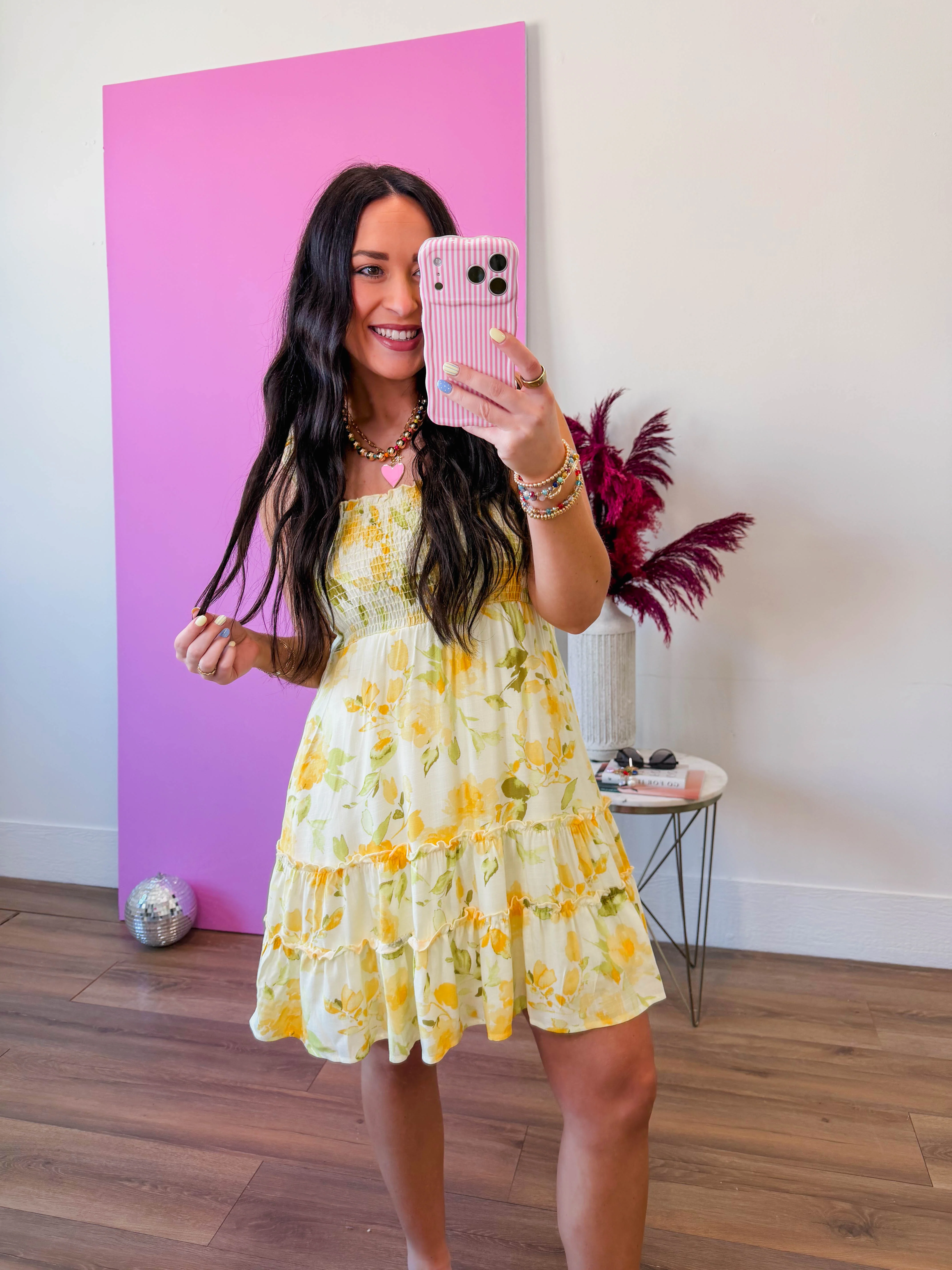 Willa Floral Mini Dress - Image 3