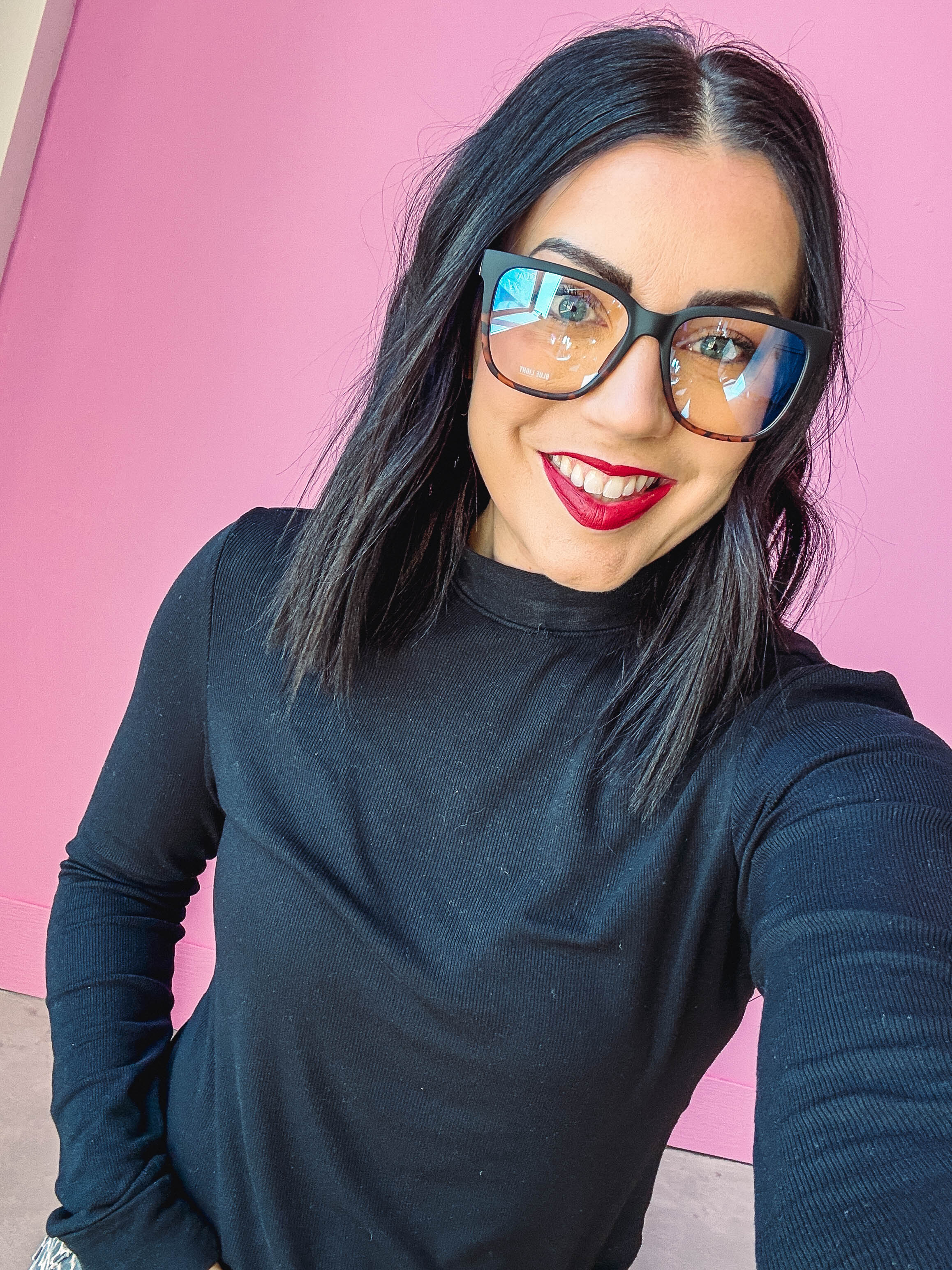 Wired Glasses-Matte Black Tortoise/Blue Light-Quay - Image 2